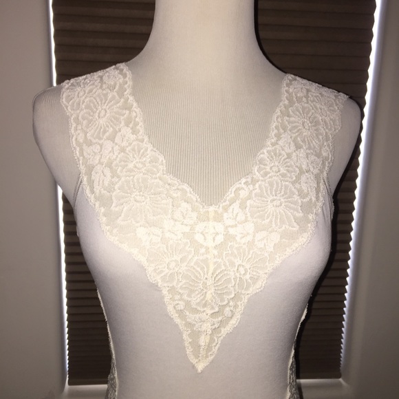 Body Suit with Lace Inserts - Picture 3 of 6